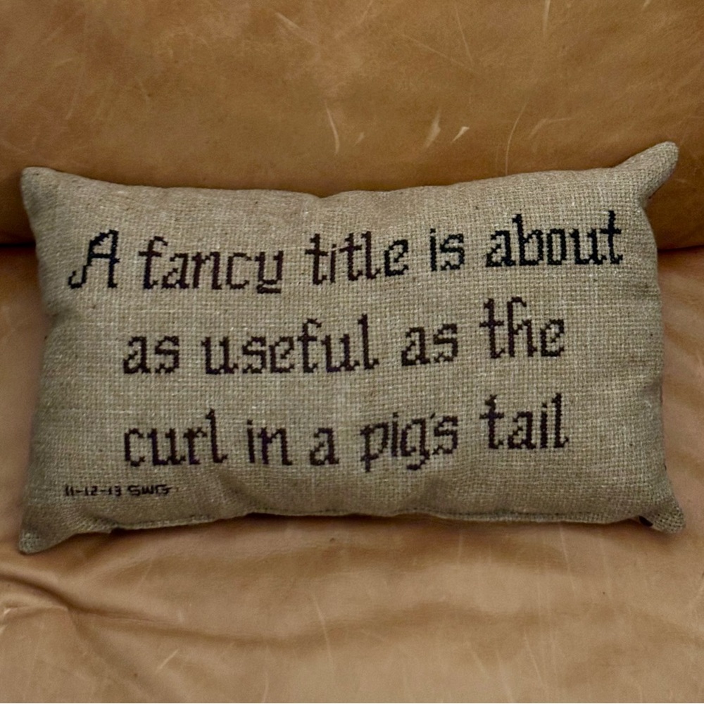 Accent Pillow • Handmade by my Grandmama